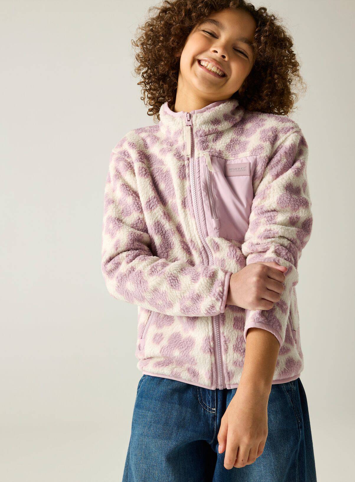 REGATTA Junior Frankie Warm Fleece Flowers 3-4 Years - Image 1